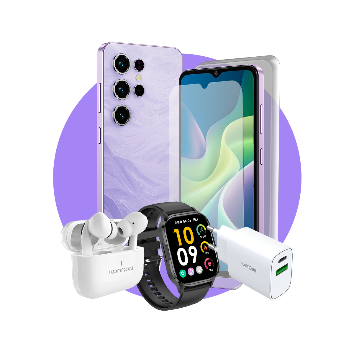 חבילת Safe Plus Premium (סמארטפון לנוער - אוזניות בלוטות' - שעון חכם - מטען - זכוכית מחוסמת - כיסוי סיליקון)