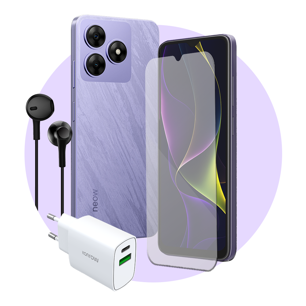 Pack Safe (Smartphone pour ados - écouteurs - verre trempé - chargeur)