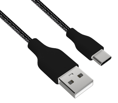 Cable trenzado de nailon USB a tipo C