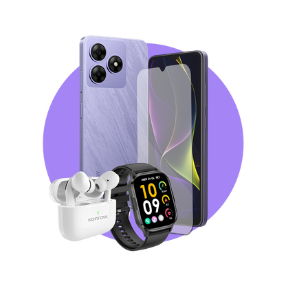 Pack Premium Safe (Smartphone pour ados - écouteurs Bluetooth - montre connectée - verre trempé)