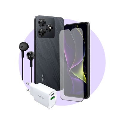 Pack Safe (Smartphone pour ados - écouteurs - verre trempé - chargeur)