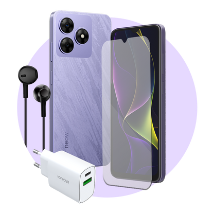 Pack Safe (Smartphone pour ados - écouteurs - verre trempé - chargeur)