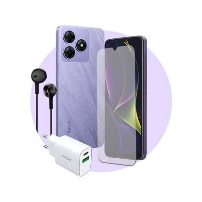 Pack Safe (Smartphone pour ados - écouteurs - verre trempé - chargeur)