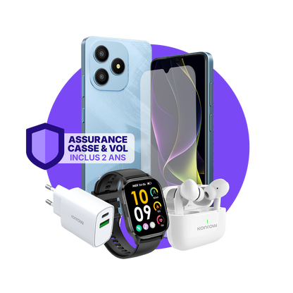 חבילת ULTIMA Safe (סמארטפון לנוער - אוזניות בלוטות' - שעון חכם - מטען - זכוכית מחוסמת - ביטוח כלול)