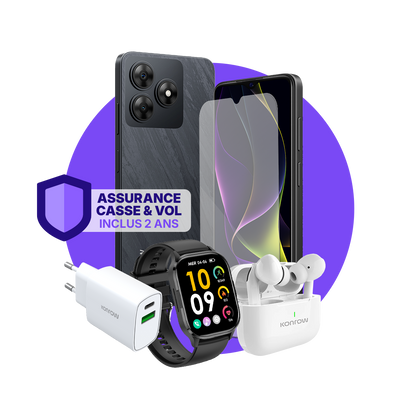 חבילת ULTIMA Safe (סמארטפון לנוער - אוזניות בלוטות' - שעון חכם - מטען - זכוכית מחוסמת - ביטוח כלול)