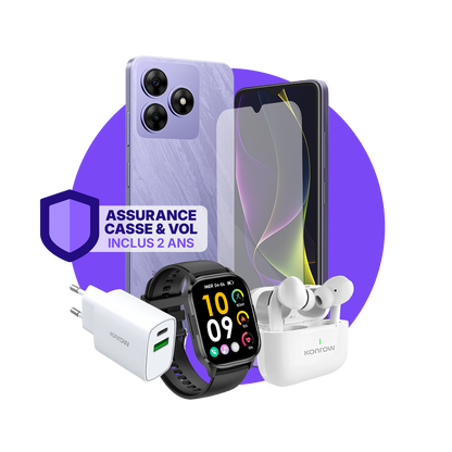 חבילת ULTIMA Safe (סמארטפון לנוער - אוזניות בלוטות' - שעון חכם - מטען - זכוכית מחוסמת - ביטוח כלול)