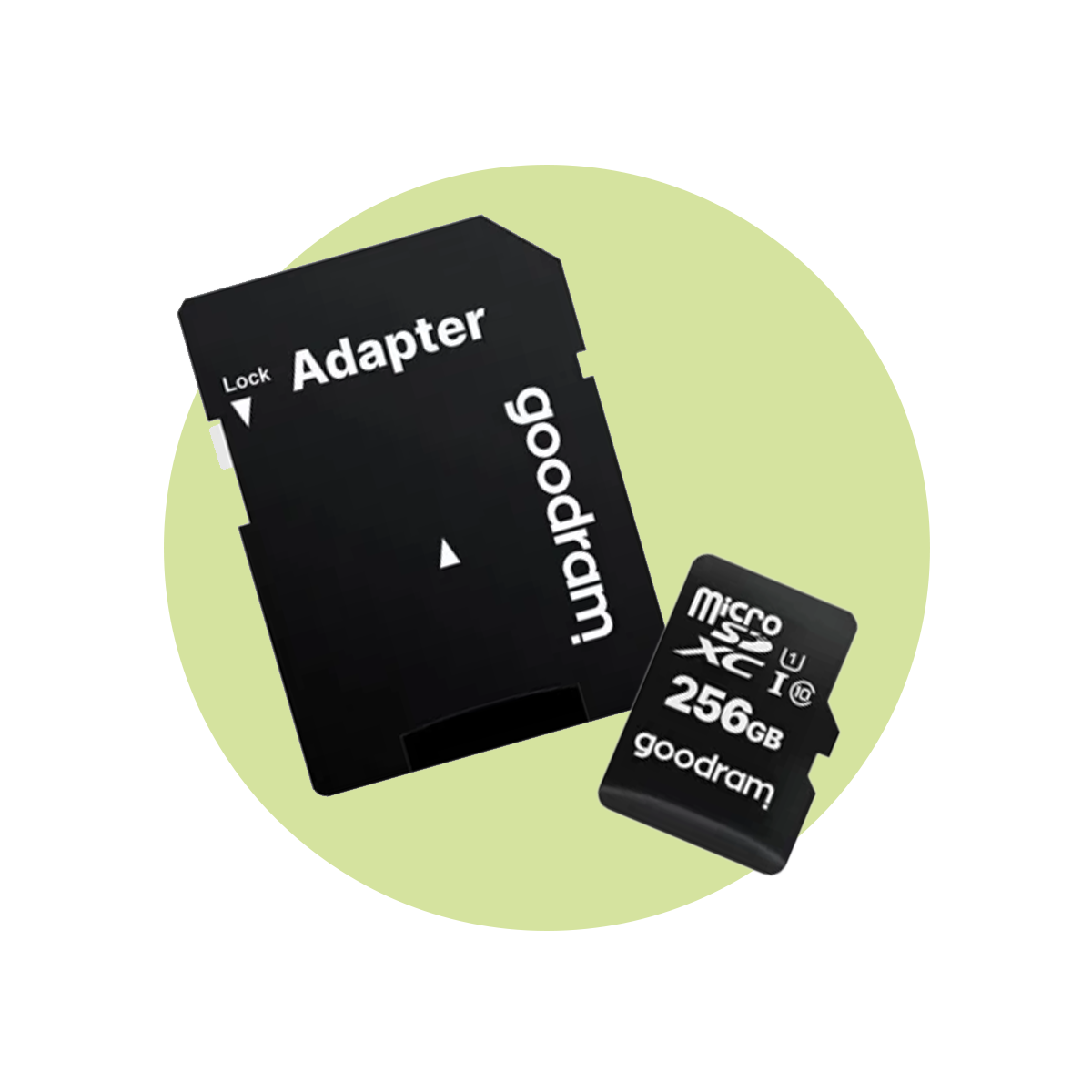 Cartão de memória GoodRam de 256 GB (com adaptador SD)